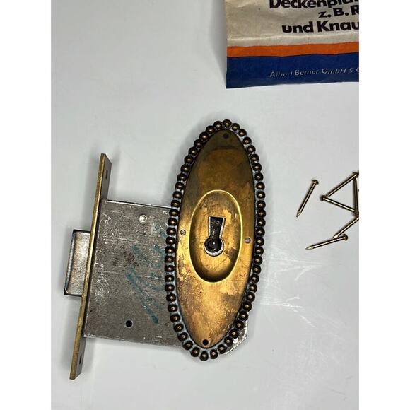 Vintage German Hardware Brass Furniture - Picture 4 of 6